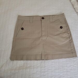 Khaki Mini Skirt